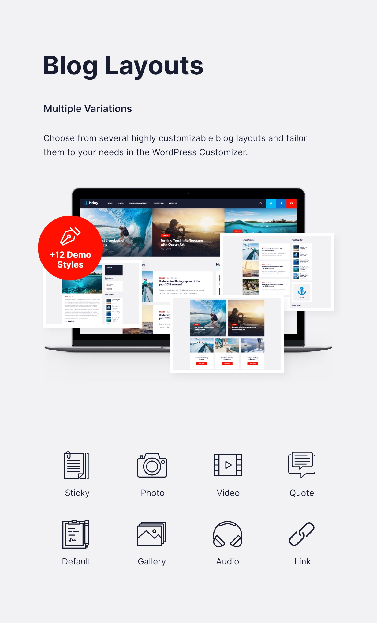 Briny | Scuba Diving School & Water Sports WordPress Theme + RTL