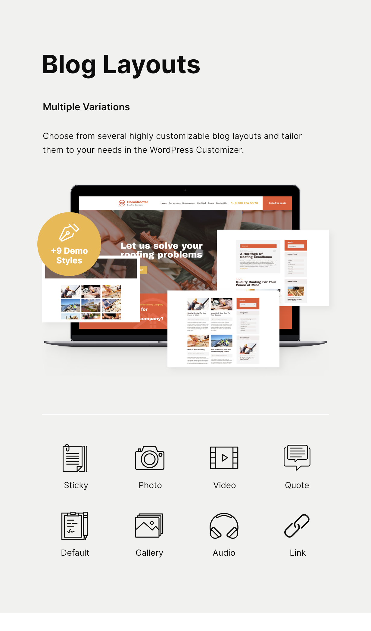 HomeRoofer | Roofing Company Services & Construction WordPress Theme - 5