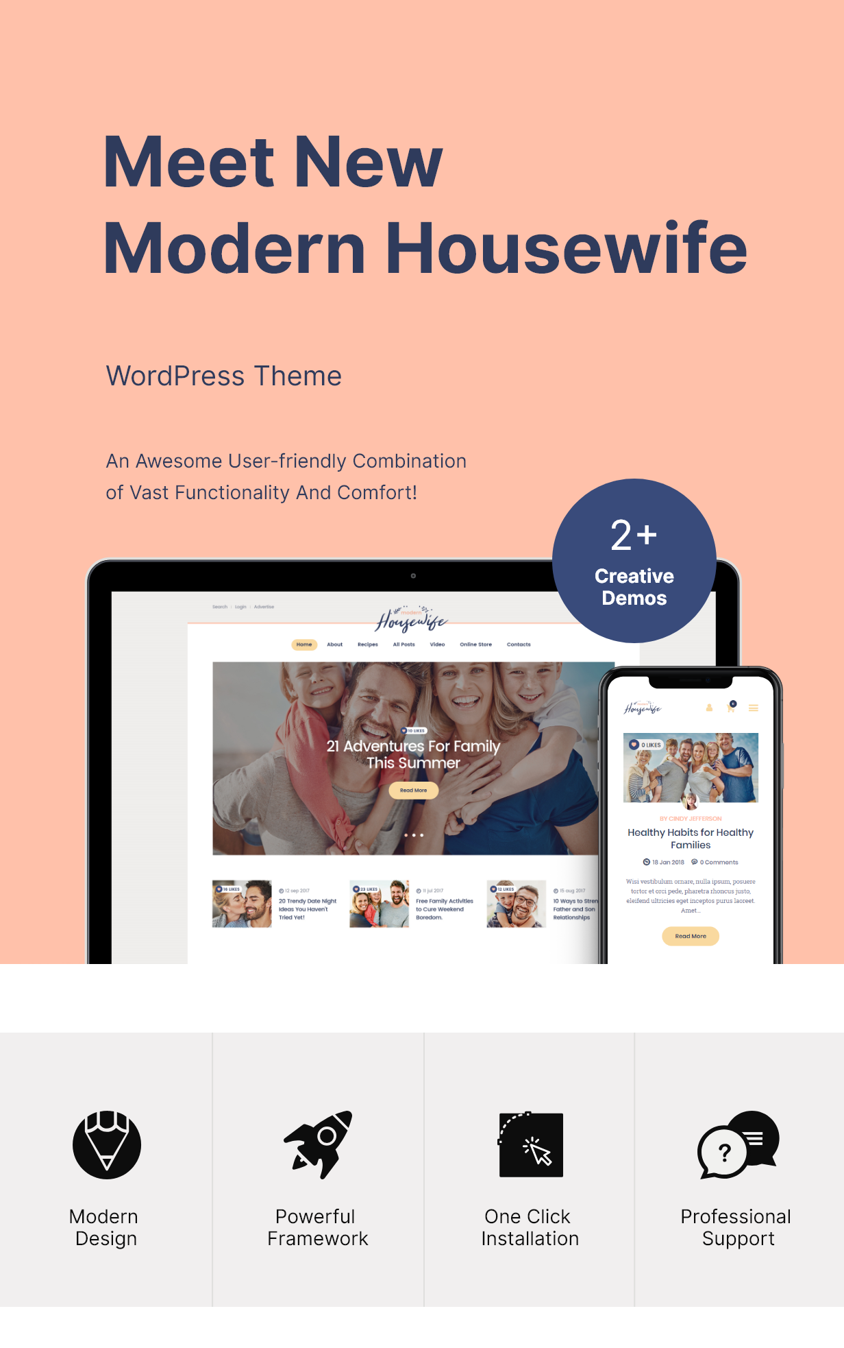 Modern Housewife | Women & Family WordPress Blog Theme - 2