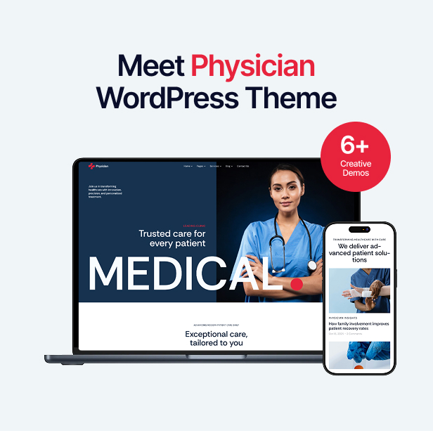 Physician - Medical Hospital & Healthcare WordPress Theme