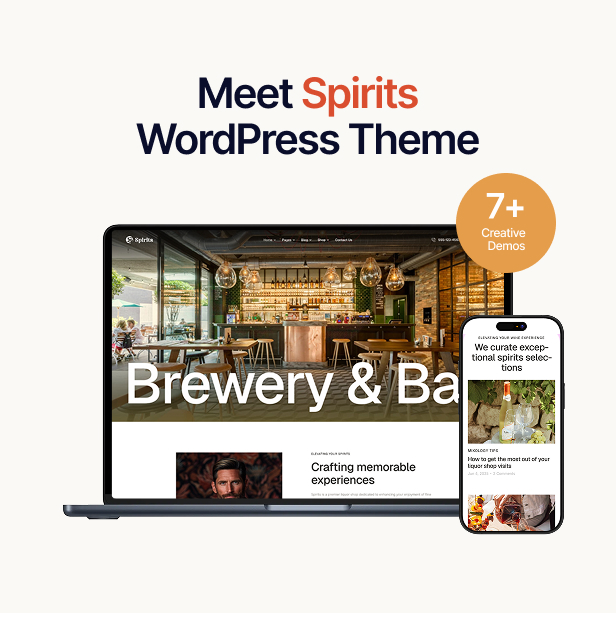 Spirits - Liquor Shop & Wine Store WordPress Theme