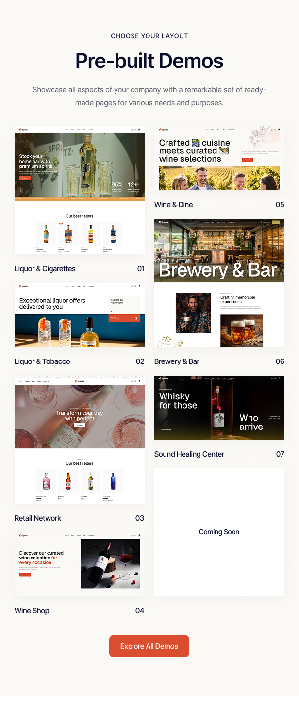 Spirits - Liquor Shop & Wine Store WordPress Theme