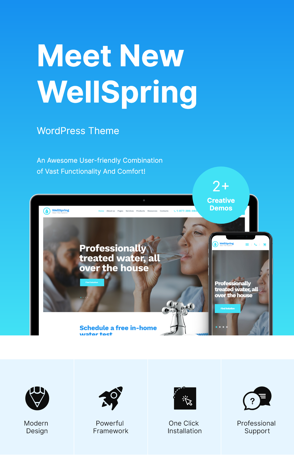 WellSpring | Water Filters & Drinking Water Delivery WordPress Theme - 3