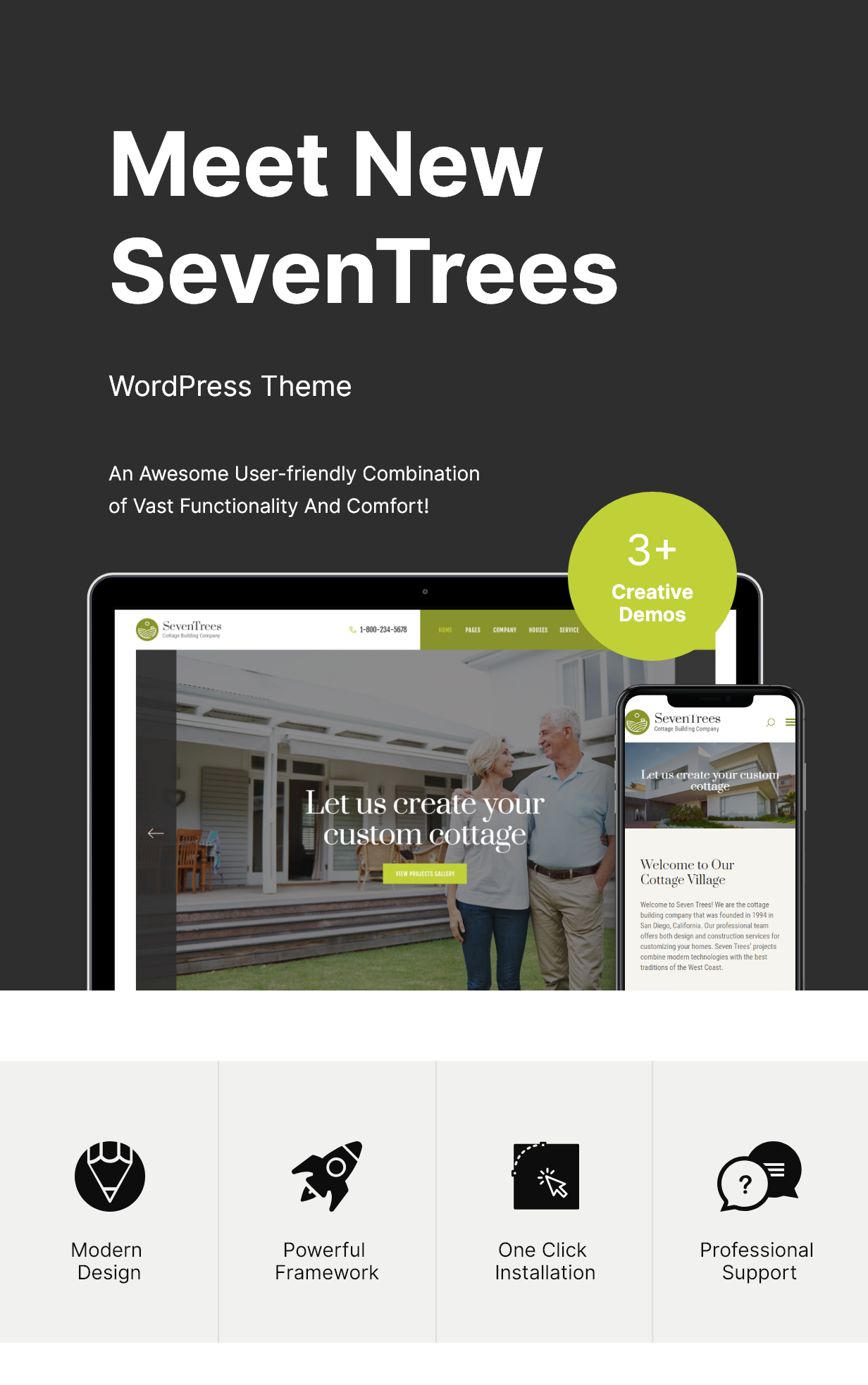 SevenTrees | Real Estate WordPress Theme - 1