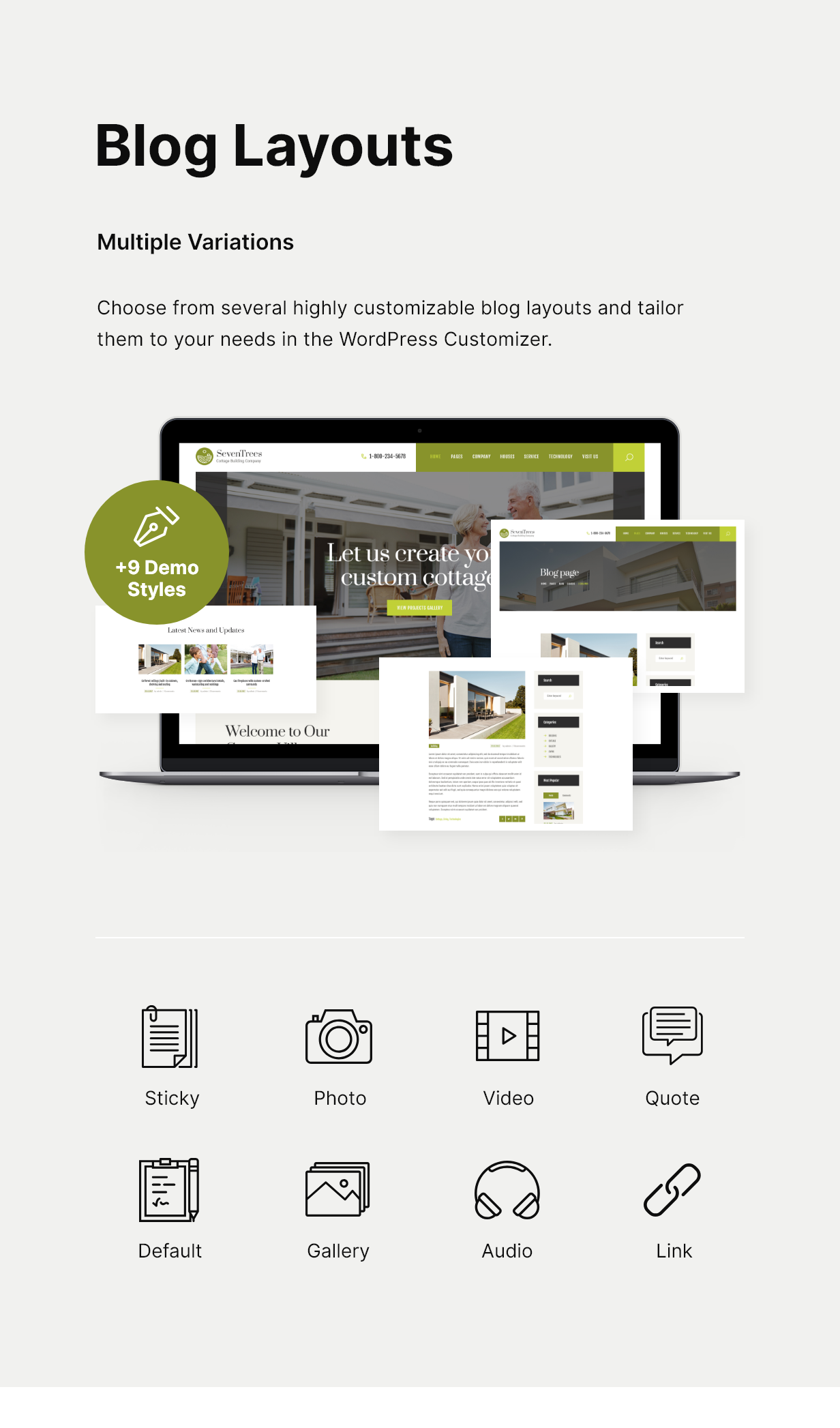 SevenTrees | Real Estate WordPress Theme for Cottage Building Company - 4