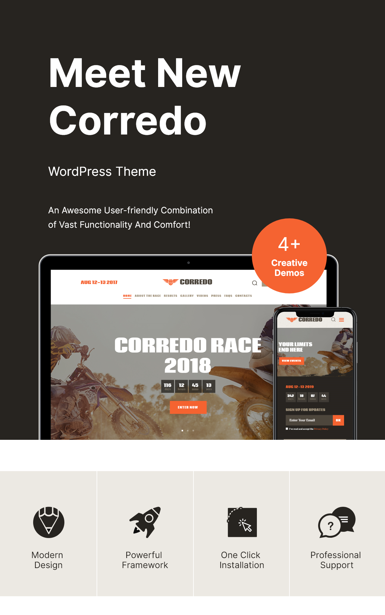 Corredo | Bike Race & Sports Events WordPress Theme - 1