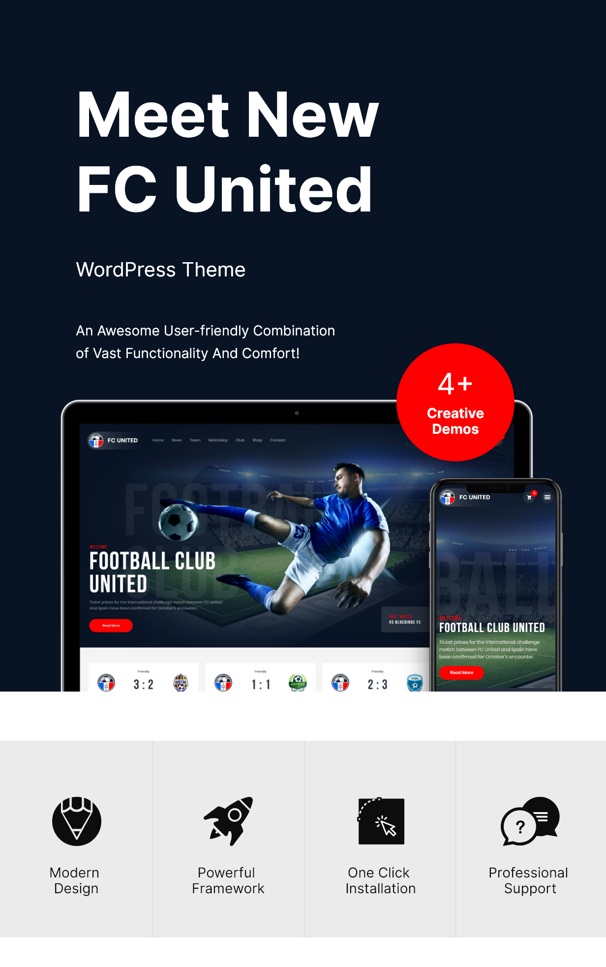 FC United | Football, Soccer WordPress Sports Theme - 2