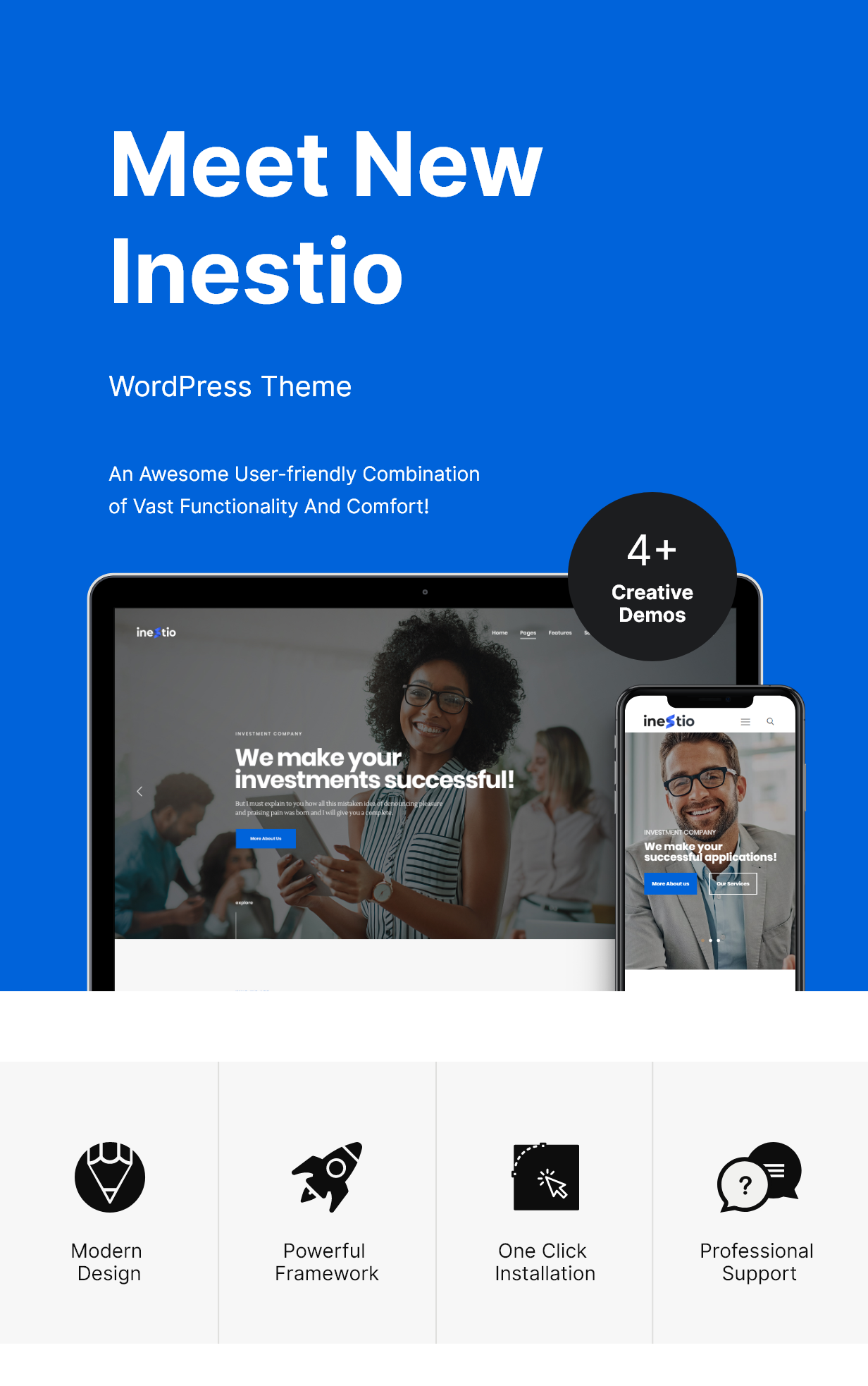 Inestio – Business & Creative WordPress Theme