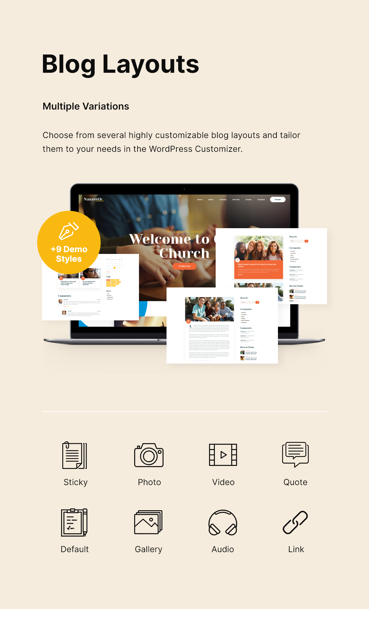 Nazareth | Church & Religion WordPress Theme - 4