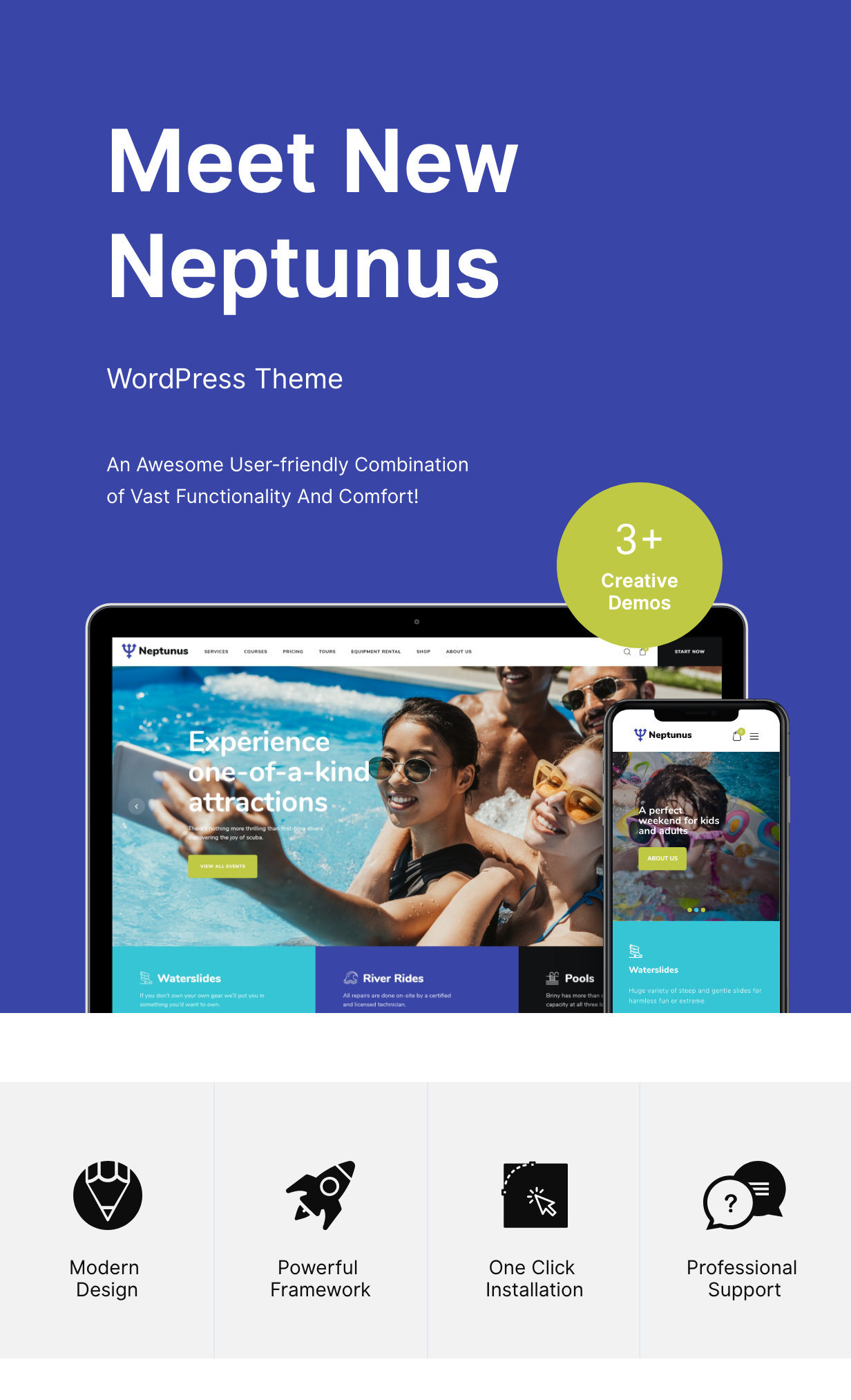 Neptunus – Water & Amusement Park WordPress Theme