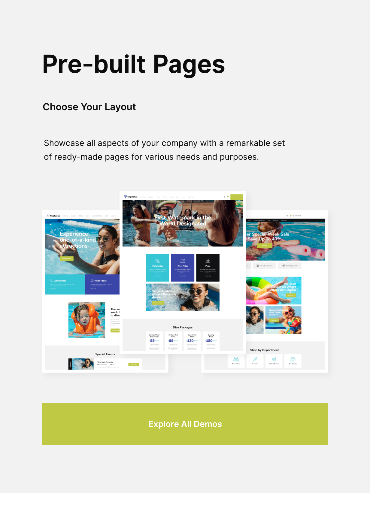 Neptunus – Water & Amusement Park WordPress Theme