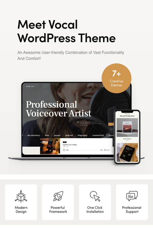 Vocal – Singing & Voice Artist WordPress Theme