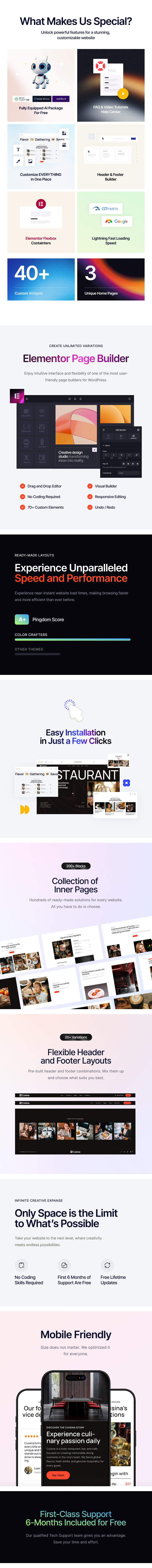 Cuisina - Restaurant Bar & Cafe WordPress Theme