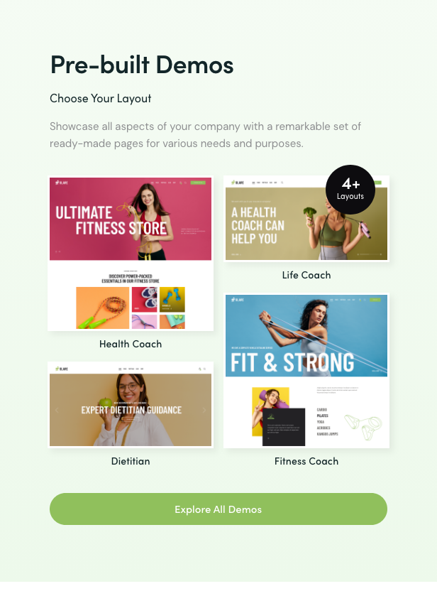 Glare - Diet Coach & Fitness Guru WordPress Theme