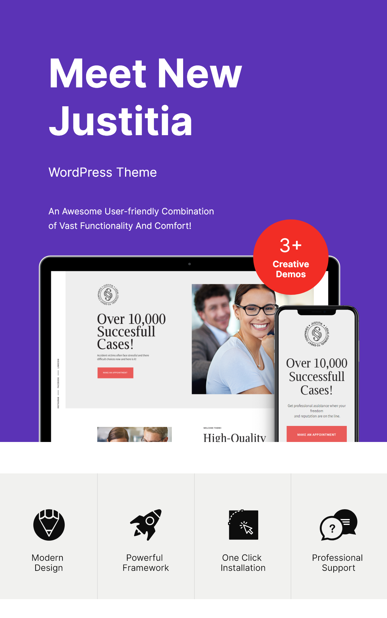 Justitia | Multiskin Lawyer & Legal Adviser WordPress Theme - 2