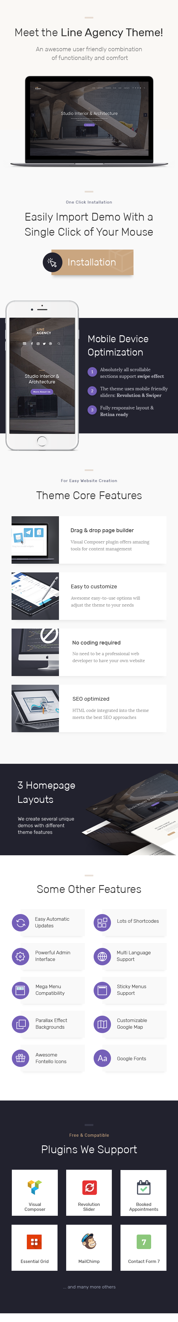 Line Agency | Interior Design & Architecture WordPress Theme - 2