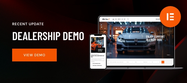 dealership homepage update