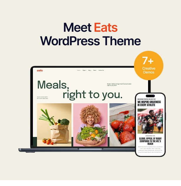 Eats - Water & Food Delivery WordPress Theme