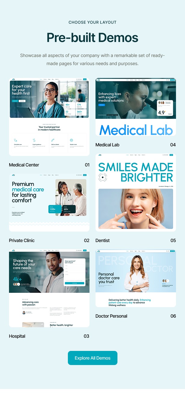 MD - Medical, Doctor & Healthcare WordPress Theme