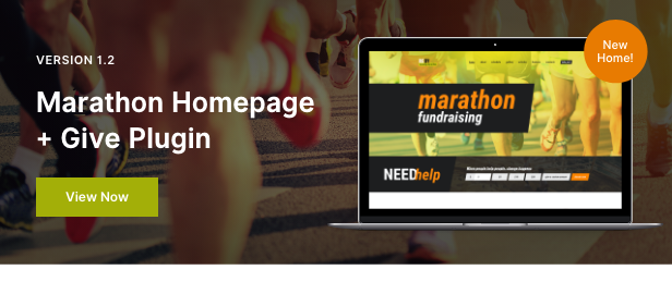 Marathon New Homepage + Give Plugin