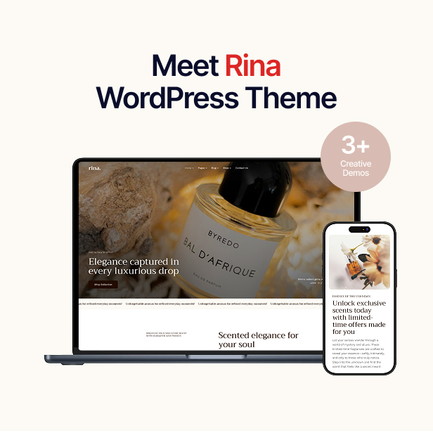 Rina - Beauty & Cosmetics Shop WordPress Theme