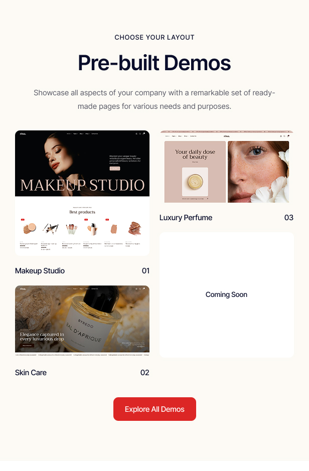 Rina - Beauty & Cosmetics Shop WordPress Theme