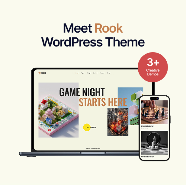 Rook - Chess Club & Board Games WordPress Theme