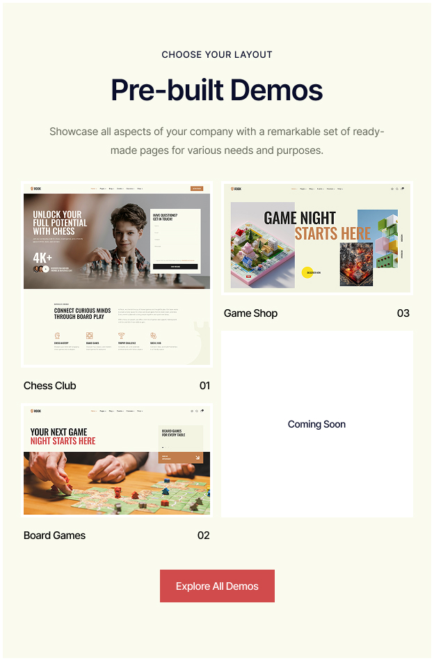 Rook - Chess Club & Board Games WordPress Theme