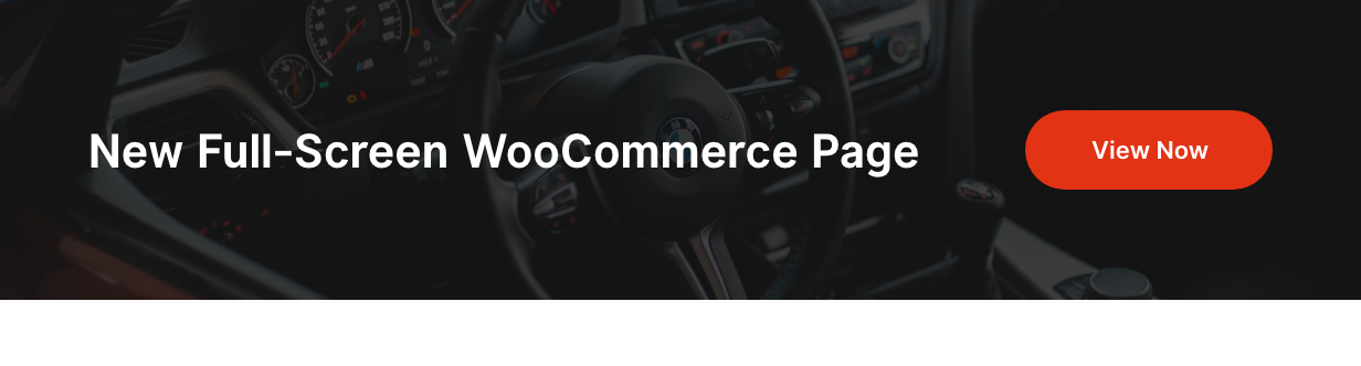 Full-screen WooCommerce Page