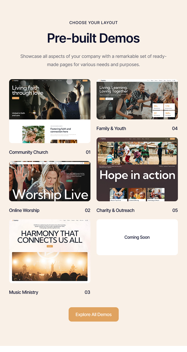 Faithful - Church & Religion Non-profit WordPress Theme