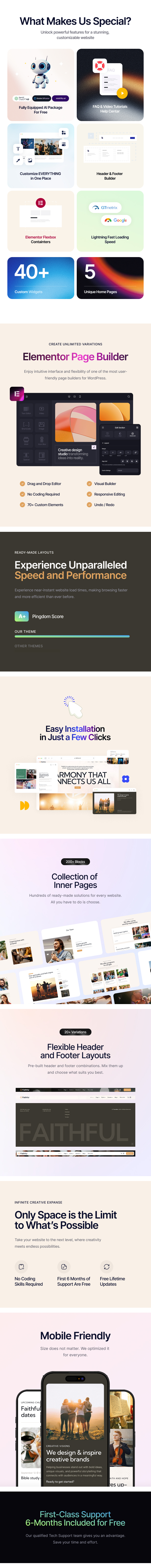 Faithful - Church & Religion Non-profit WordPress Theme