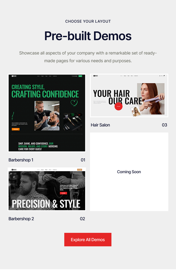 Heads - Barbershop & Hair Salon WordPress Theme
