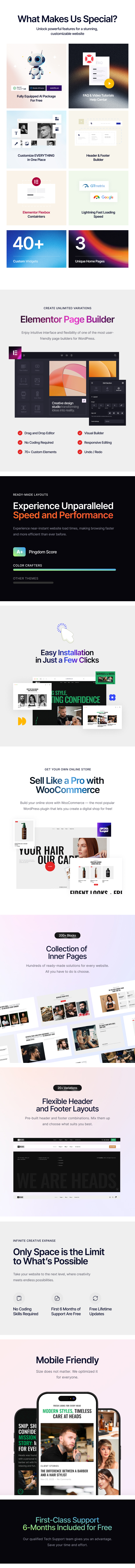 Heads - Barbershop & Hair Salon WordPress Theme