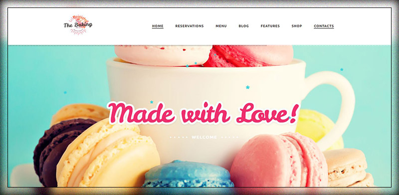 Bakery / Cake Shop / Cafe WordPress Theme