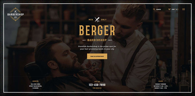 WordPress website template Tattoo Studio by egemenerd