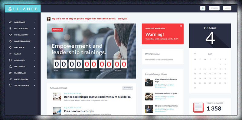 Alliance | Intranet & Extranet WordPress Theme
