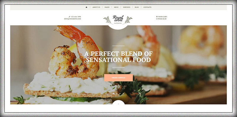 Royal Event | event planner wordpress themes Catering Company