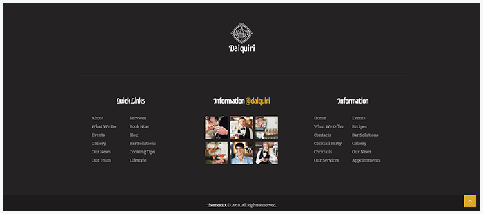 Header and Footer WP Theme