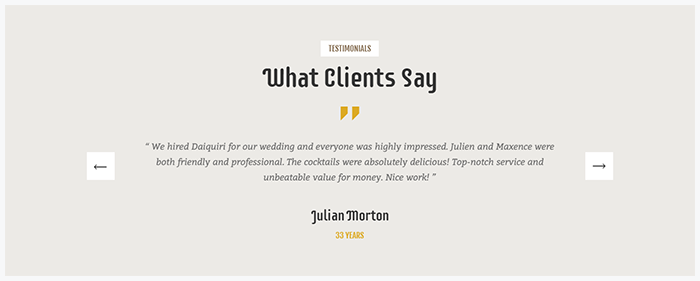 Testimonials WP Theme