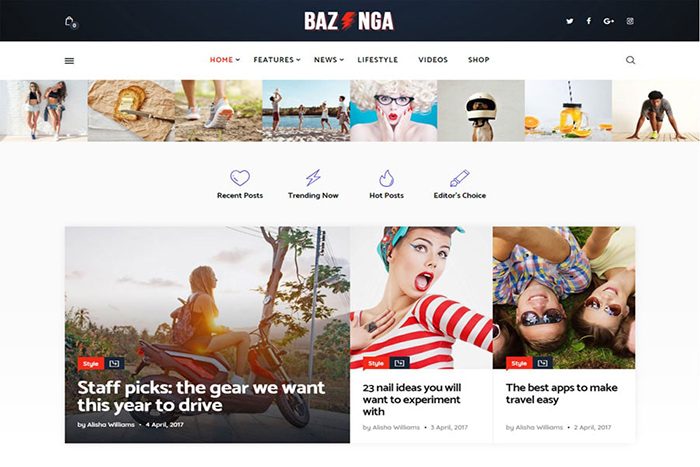 Viral WordPress Theme for Viral Blog and Magazine - Bazinga WP