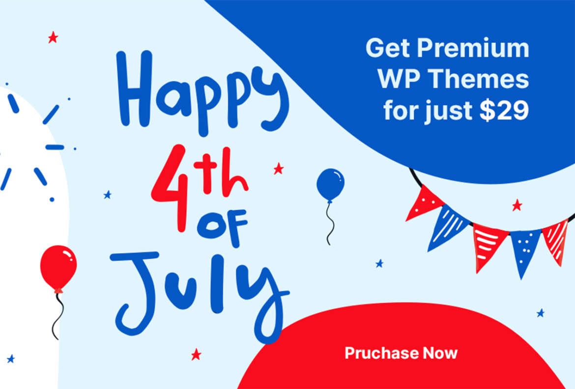 50% OFF for Premium WordPress Themes on 4th July Envato Sale - ThemeREX