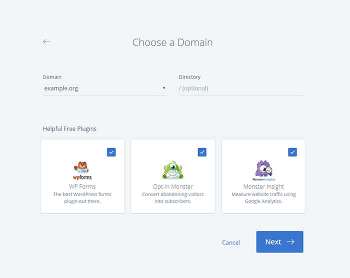 bluehost-install-wizard