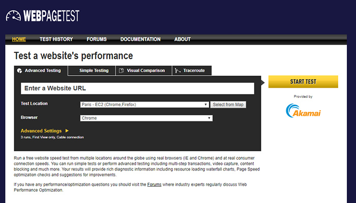WebPageTest