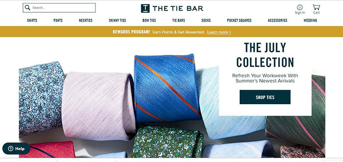 the tie