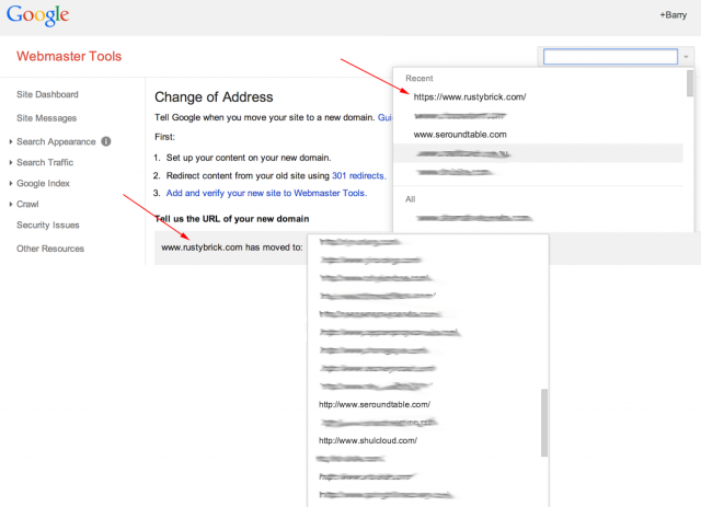 Notifying Google