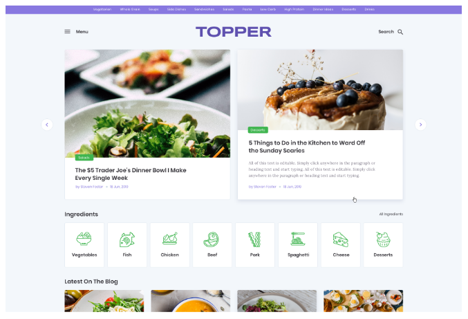 Topper: Food