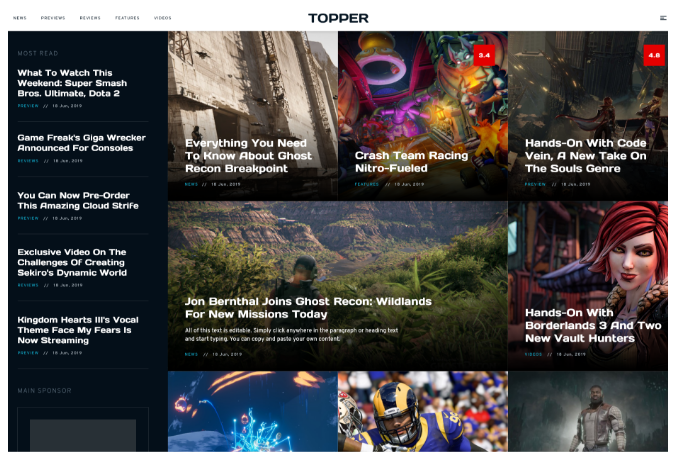 Topper: Gaming