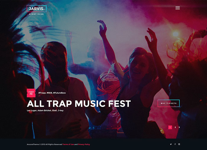 parallax wordpress theme