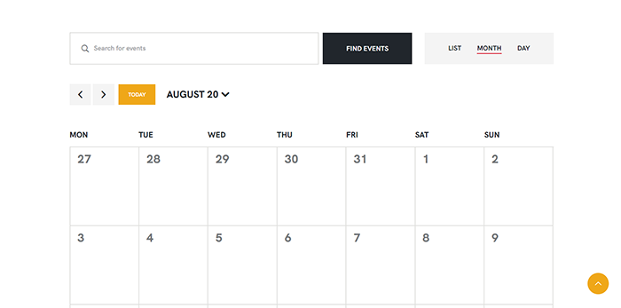 The Events Calendar