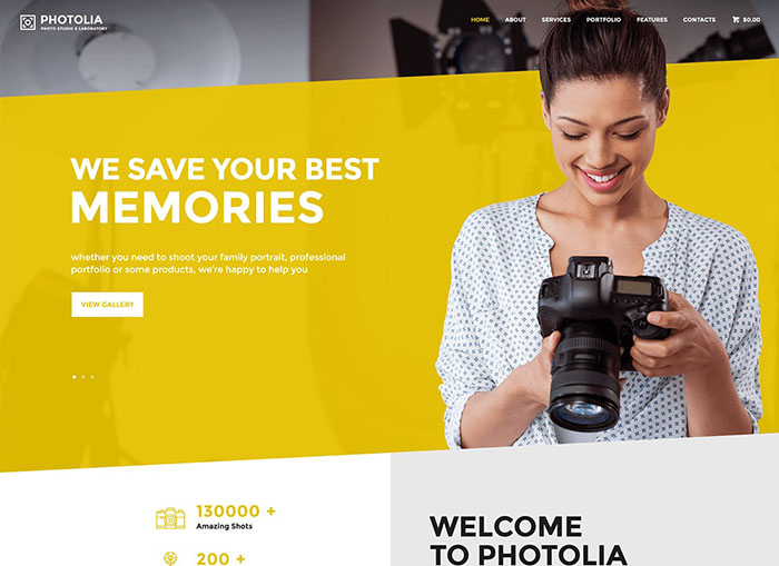 Photolia – Free Photography WordPress Theme